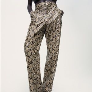 Snake Print Trousers